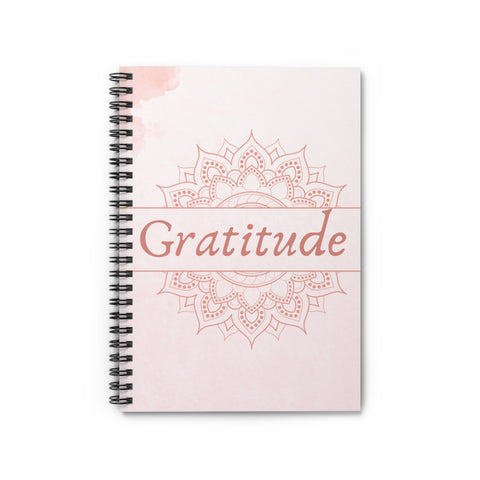 Mandala Flower Gratitude Spiral Notebook