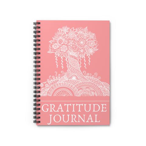 Pink Gratitude Spiral Notebook